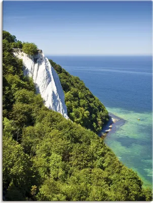 Produktbild von ARTland Leinwandbild Kreidefelsen Insel Rügen I Größe: 60x80 cm