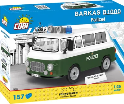 Obrázek produktu pro COBI Youngtimer Collection Barkas B1000 Police, auto, vozidlo, sběratelská auta, hračky, hraní, stavební kostky, plast, 157 dílů, 24596