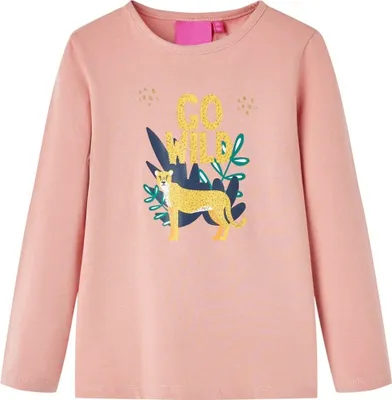 Produktbild von Kinder-Langarmshirt Hellrosa 128