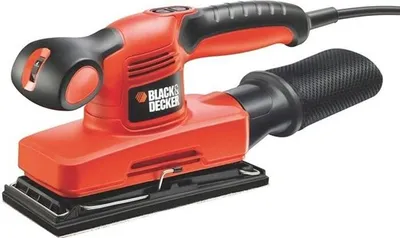 Image de Ponceuse Vibrante BLACK+DECKER KA320EKA-QS, 240W, Vitesse Variable, Coffret + 5 Abrasifs