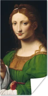 Produktbild von MuchoWow® Poster Maria Magdalena - Leonardo da Vinci 80x160 cm - Kinderzimmer