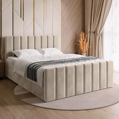 Produktbild von BroMARKT Boxspringbett DENVER DUO mit 2 Bettkasten, Bonell-matratze, Polsterbett, Bett (Beige, Paros 02, 180x200 cm)