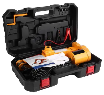 Produktbild von 3Ton Elektrische Autokrikkit - Tragbare Krik - 12-35cm Hebebereich - Mit Aufbewahrungskoffer