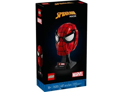 Produktbild von LEGO Marvel Spider-Mans Maske, baubare Superhelden-Büste, Modellbausatz für Erwachsene, Geschenk für Papa, Mama und Fans, Deko-Modell zum Sammeln und Ausstellen 76285