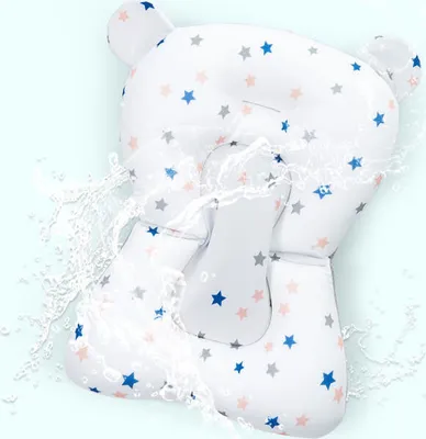 Produktbild von Baby Badewanne Kissen Pad Duschmatte faltbare Duschunterlage Badkissen Badesitz,Weiß