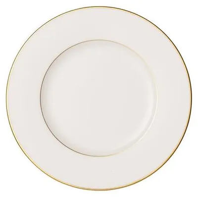 Zdjęcie produktu dla Villeroy & Boch Anmut Gold, Talerz śniadaniowy, Okrągły, Porcelana, Złoto, Biały, Anmut Gold, 22 cm