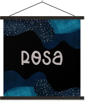 Produktbild von MuchoWow® Textilposter Rosa - Pastell - Mädchen 120x120 cm mit schwarzem Rahmen - Aufhängungsset