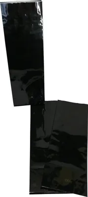 Produktbild von 1000 Teetüten 100 g schwarz OPP/ Kraftpapier / PET-Blockbodenbeutel 70+40 x 205