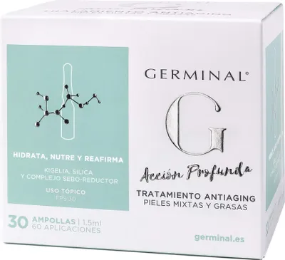 Produktbild von Germinal 8430445317326, Frauen, ölige Haut, Jeder Hauttyp, 45 ml