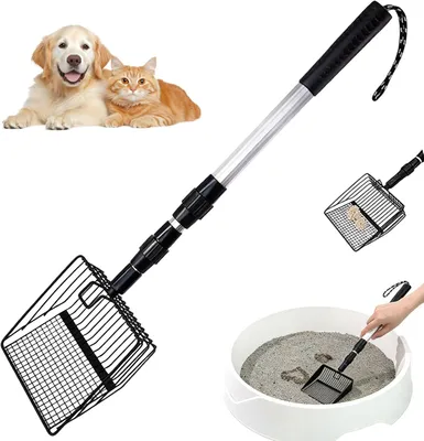 Imagen del producto de Horquilla ajustable de acero inoxidable, 3 en 1, de 58 a 80 cm, para la limpieza de gallineros