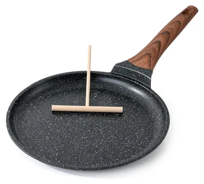 Productafbeelding van Anti-aanbak pannenkoekenpan - 26 cm dosa-pan met spatel