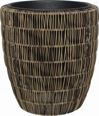 Produktbild von TrendLine Polyrattan Pflanztopf Ø38x42cm mit Einsatz