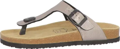 Produktbild von Softrelax Damen Zehentrenner Lederfussbett silber EUR 40