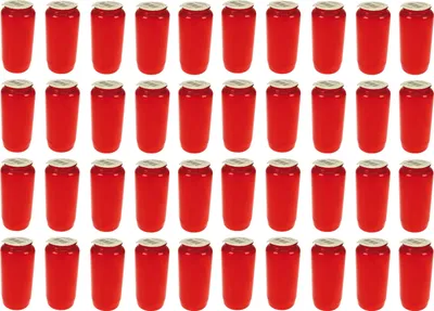 Produktbild von 40 Stück Kompositions Grablicht Nr. 7 rot | Öllicht Grabkerzen Friedhofskerzen