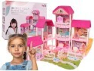 Obrázok produktu pre obrovský dvojpodlažný dom DOLLY HOUSE + kompletné vybavenie