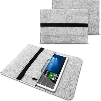 Produktbild von Sleeve Tasche für Wacom Movink 13 Schutzhülle Tablet Hülle Filz Case SchutzcoverFarben:Hell Grau