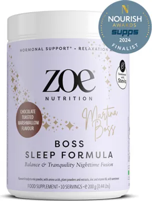 Produktbild von zoe Boss Sleep Formula, 200 g - Chocolate Toasted Marshmallow