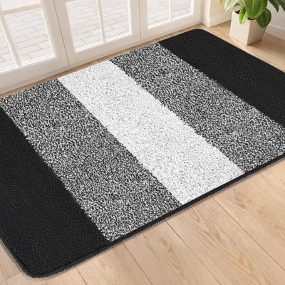 Produktbild von Fußmatte Schmutzfangmatte Eingangstürmatte 90x150 cm Schwarz