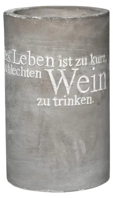 Obrázok produktu pre Räder Flaschenkühler Das Leben ist zu kurz D.13,5cm, H.21,5cm