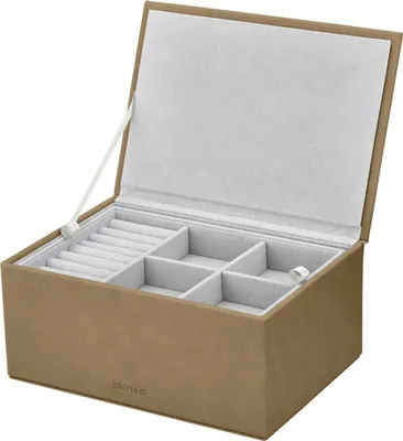 Produktbild von blomus GmbH SAHLA Schmuckaufbewahrungsbox L indian tan 22x15x10cm