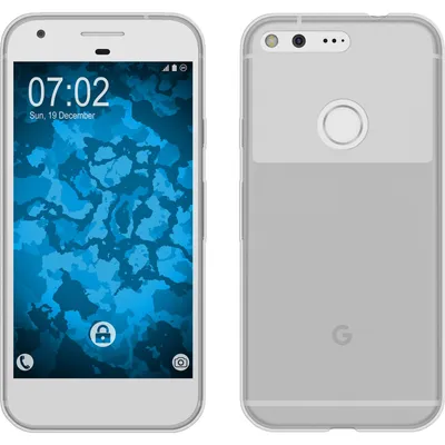 Produktbild von PhoneNatic Case kompatibel mit Google Pixel - Crystal Clear Silikon Hülle transparent + 2 Schutzfolien