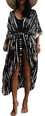 Imagen del producto de Solidchoice - Kimono cárdigan  para mujer, ideal como prenda de playa