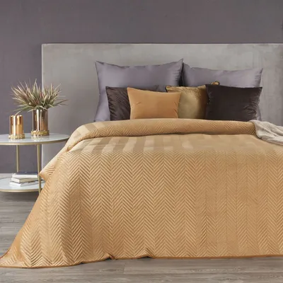 Obrázek produktu pro Přehoz na postel SOFIA HONEY 170X210 HONEY