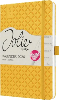 Produktbild von Wochenkalender Jolie ca. A5 Hardcover mango yellow 2026.