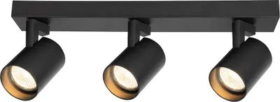 Immagine prodotto di Faretto da soffitto Milagro VOLF 3xGU10 nero alluminio IP20