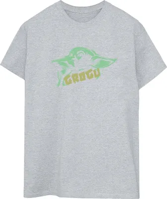 Produktbild von Star Wars - "The Mandalorian The Child" T-Shirt für Damen BI45898 (3XL) (Grau)