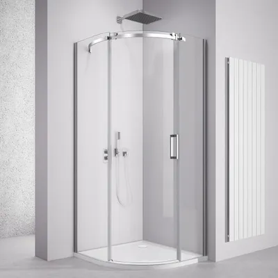 Zdjęcie produktu dla THRON SQUARE kabina prysznicowa kwadratowa 900x900mm, szkło przezroczyste, lewa