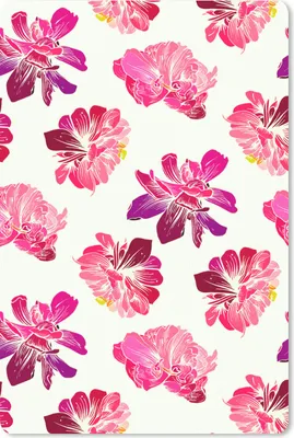 Produktbild von MuchoWow® Mauspad Mousepad Blumen - Rosa - Muster 40x60 cm - Mousepads - Maus Mat - Pad - Mausunterlage - Schreibtisch Accesoire