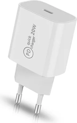 Produktbild von PD Ladegerät + MagSafe Charger Qi Ladestation Netzteil für Apple iPhone 14 13 12, Auswahl:Netzteil Weiß USB-C PD