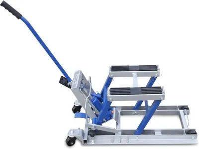 Imagen del producto de Motorlift: Capacidad de elevación de 680 kg. Gato hidráulico para motor y soporte de montaje. Color: azul