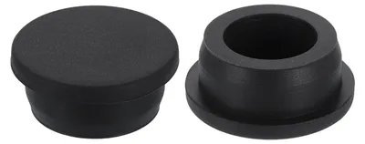 Silikonstopfen rund wasserdicht 30 mm 2 Stück schwarz