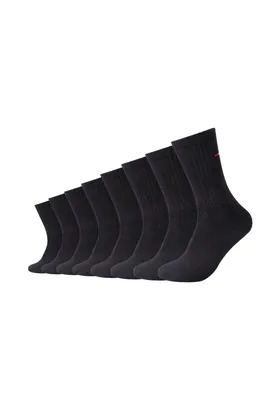Produktbild von Camano Tennissocken 8er-Pack Classics mit elastischem Komfortbund schwarz 47-49