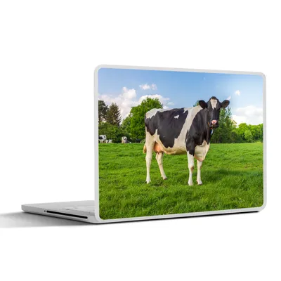 Produktbild von MuchoWow® Laptop Aufkleber Sticker Cover Kuh - Gras - Tiere 30x22 cm - Laptop-Sticker