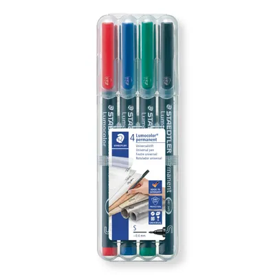 Produktbild von STAEDTLER Folienstift Lumocolor S perm 4St