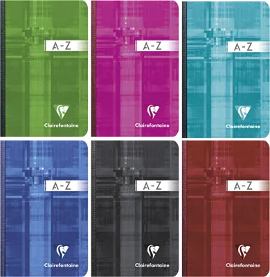 Produktbild von Clairefontaine 9599C, Muster, Gemischte Farben, 192 Blätter, 90 g/m², Softcover, Universal