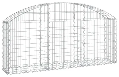 Produktbild von vidaXL Gabione mit Hochbogen 150x30x60/80 cm Verzinktes Eisen