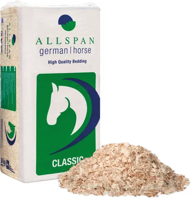 Produktbild von Allspan German Horse Holzspäne Classic 24kg x 15 Ballen 360kg Palette