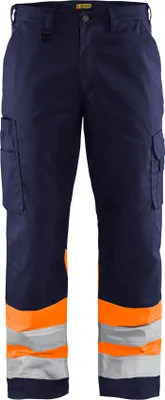 Produktbild von Blakläder Warnschutz-Bundhose, orange / marineblau, Konfektionsgröße DE: 58