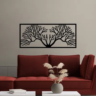 Produktbild von Wallity, Horn- SKL2574, Schwarz, Sonstige Wohndekorationen, 90 x 38 cm, 100% Metall (Dicke: 1