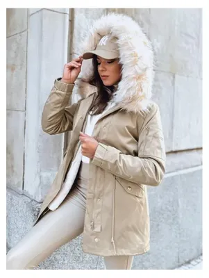 Productafbeelding van Dstreet Damesparka, kleur: garnetbeige, maat: S