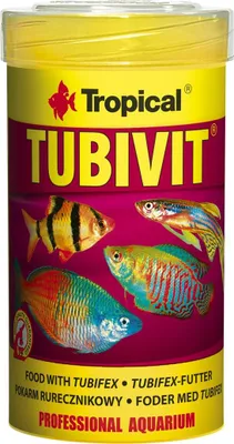 Produktbild von Tropical Tubivit proteinreiches Flockenfutter mit Tubifex und Mückenlarven 100ml/20g
