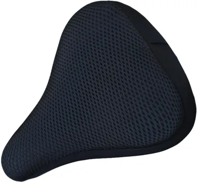 Productafbeelding van Fietszadelhoes - Comfort Zadel - Comfortabel Fietsen - Ergonomisch Ontwerp - 20 x 23 cm - Zwart