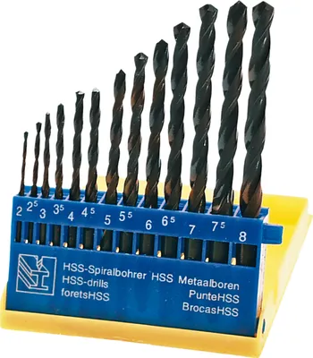 Obrázok produktu pre Top Tools HSS vrtáky do kovu, 2,0-8,0 mm, sada 13 ks.