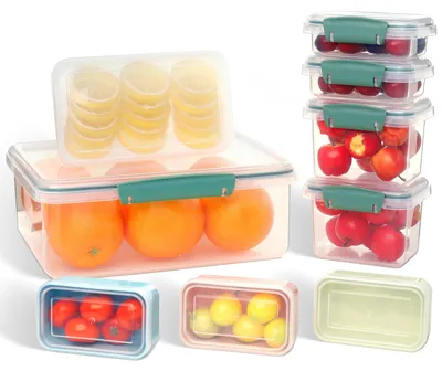 Productafbeelding van Cozary vershoudcontainers met deksel, set van 9 stuks, geschikt voor de vriezer, lekvrij