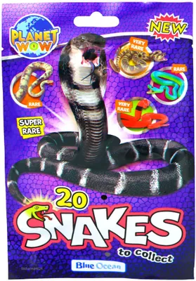Produktbild von Blue Ocean Snakes Sammelfiguren 2024 - Planet Wow Figur Schlange - 1 Tüte