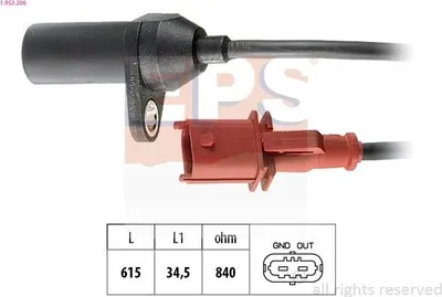 Produktbild von EPS 1.953.206 Kurbelwellensensor Impulsgeber für FIAT PUNTO (188)